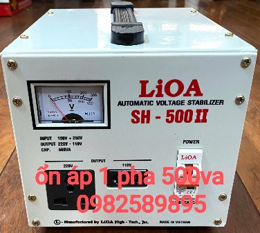 Ổn áp LiOA 0.5KVA SH-500 II Loại 1 Pha