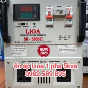 Ổn áp LiOA 5KVA SH-5000 II Loại 1 Pha (Mới 2025)
