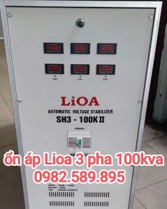 Ổn áp LiOA SH3-100K II Loại 3 Pha đời mới nhất 2026