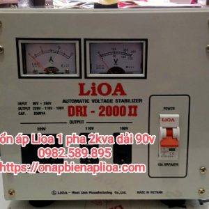 Ổn áp LiOA 2KVA DRI-2000 II Loại 1 Pha