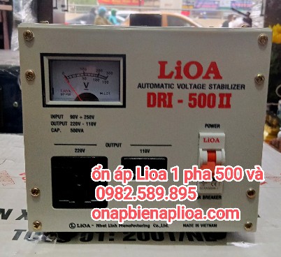 Ổn áp LiOA 0.5KVA DRI-500 Loại 1 Pha