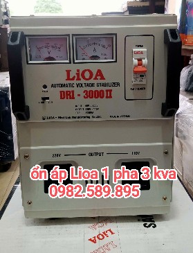 Ổn áp LiOA 3KVA DRI-3000 II Loại 1 Pha