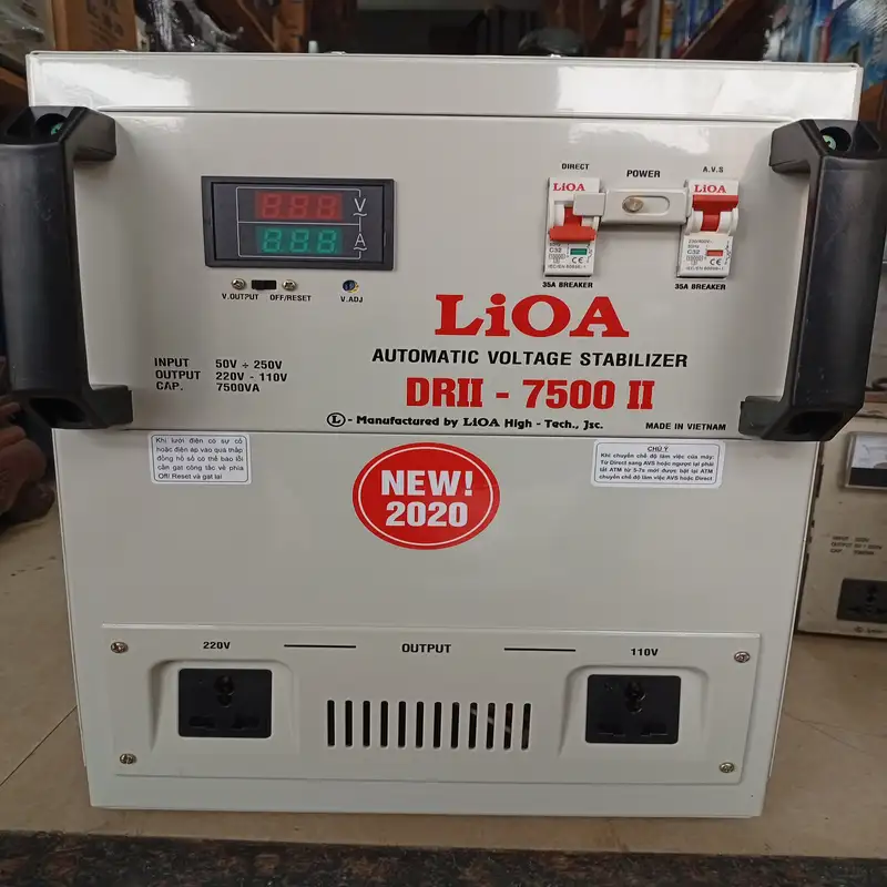 Ổn áp LiOA 7.5KVA DRII-7500 II Loại 1 Pha