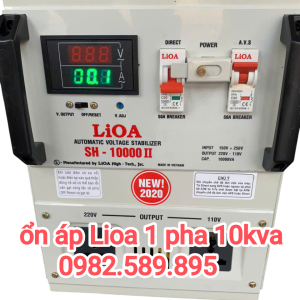Ổn áp LiOA 10KVA SH-10000 II Loại 1 Pha