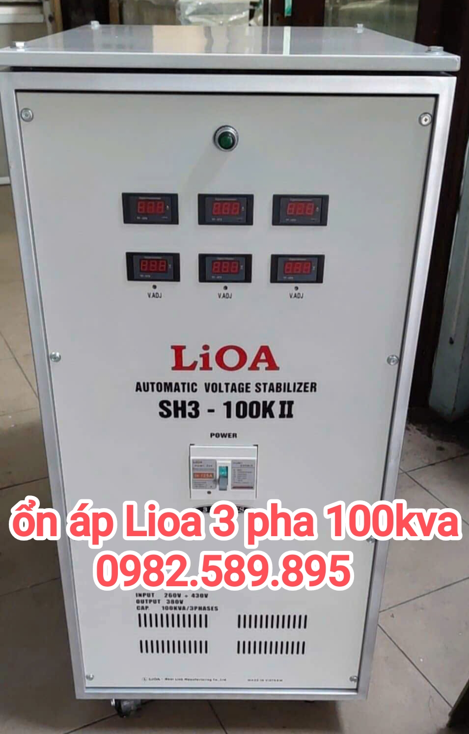 Ổn áp LiOA SH3-100K II Loại 3 Pha đời mới 2025