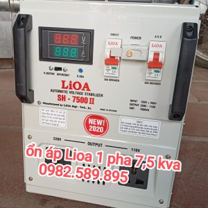 Ổn áp LiOA 7.5KVA SH-7500 II Loại 1 Pha