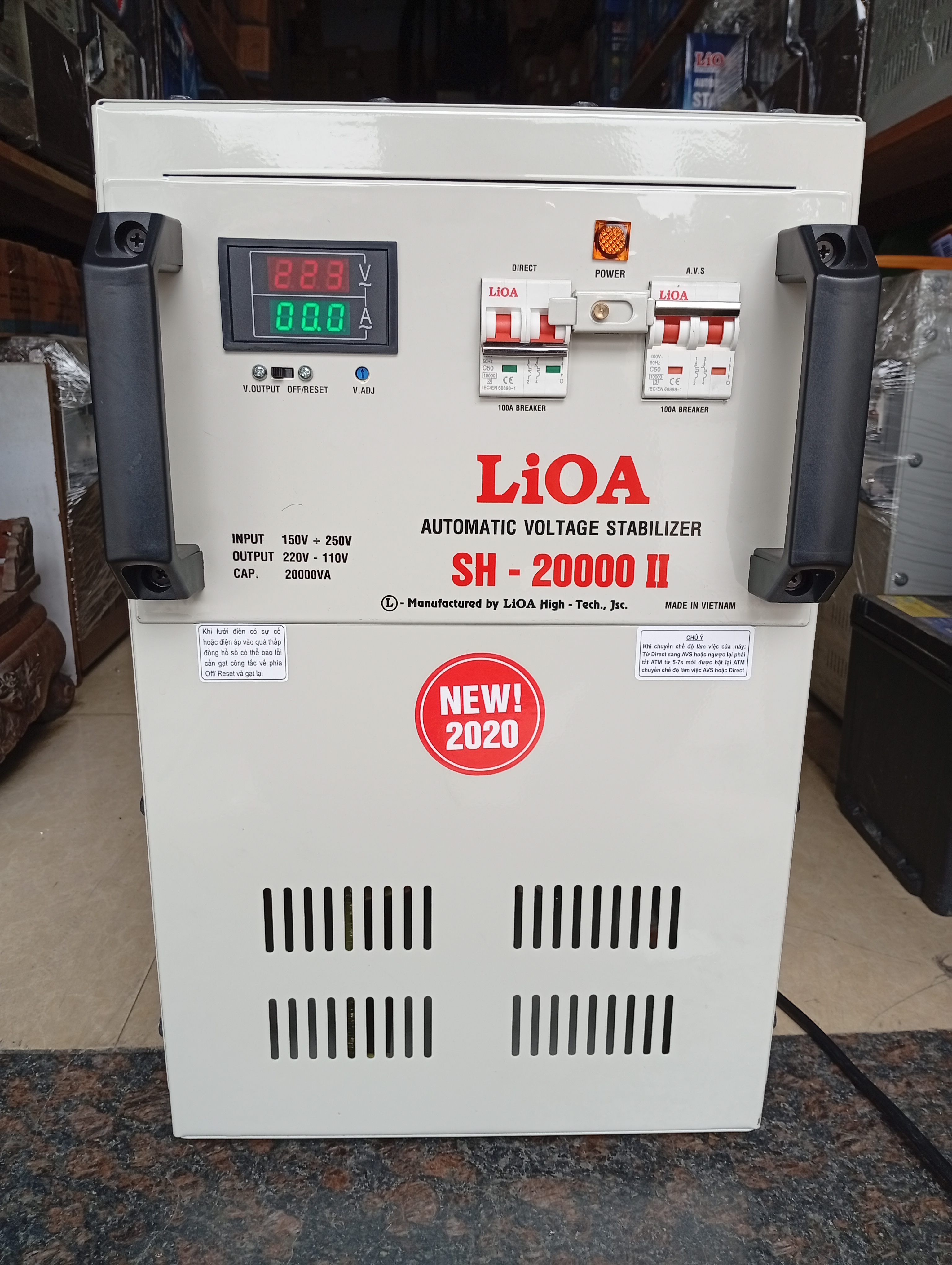 Ổn áp LiOA 20KVA SH-20000 II Loại 1 Pha
